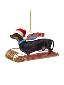 1 Miếng Giáng sinh Vật trang trí , Bằng phẳng Acrylic Lạp xưởng Chó Hình dạng Cây thông noel Đồ trang trí Đối với Ô tô/xe hơi , Ba lô Hoặc Nhà  Đồ trang trí - con chó quà tặng - Xem 6