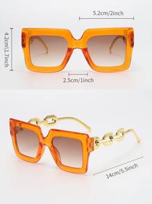 3 副复古方形波西米亚风格塑料装饰时尚眼镜，男女通用海滩配饰，适合女士眼镜，墨镜，秋冬女士服装，商务休闲礼品链，适合夏季海滩度假、户外、旅行