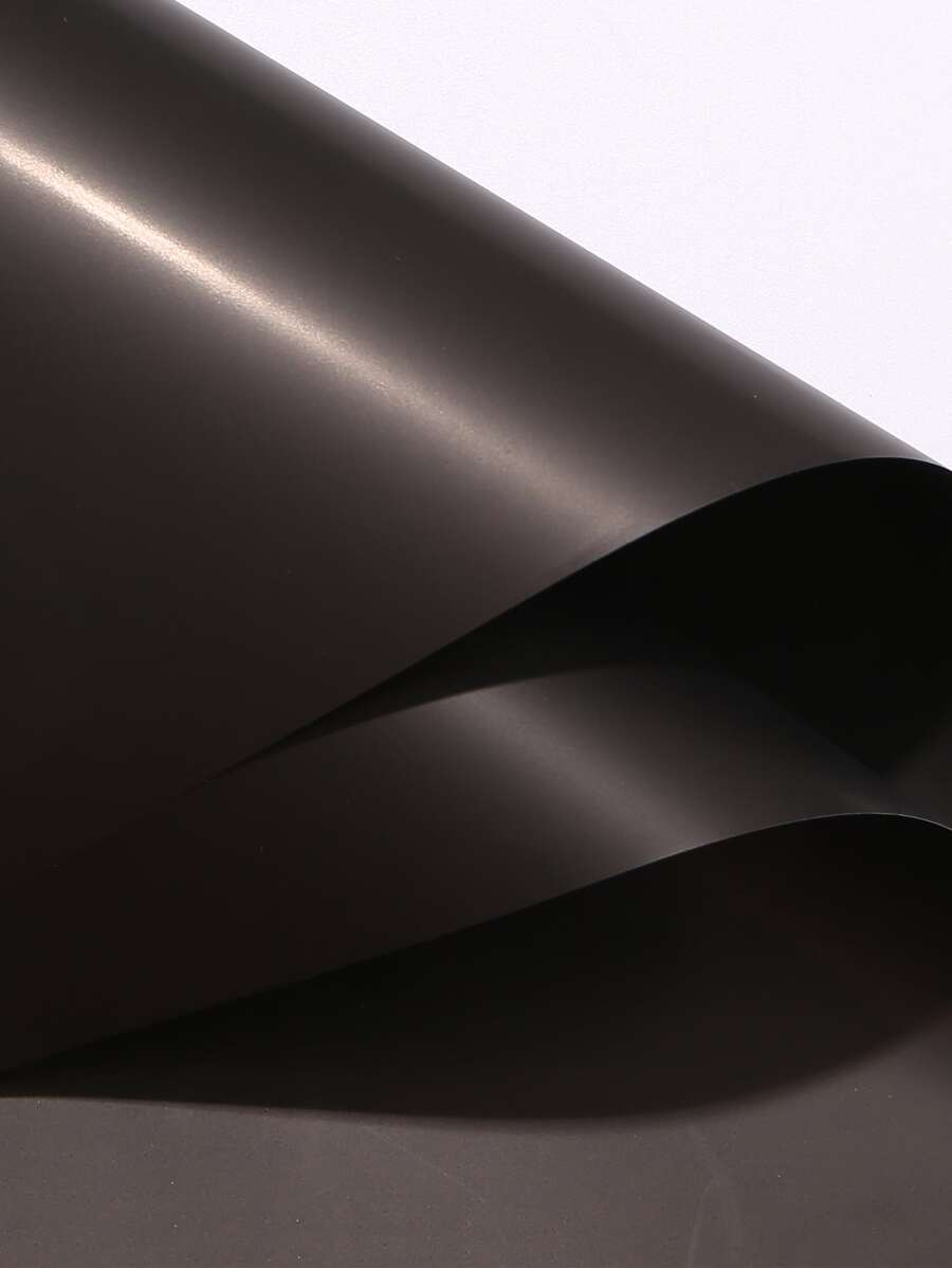 1pack/20pcs Solid Colored Waterproof Flower Bouquet Wrapping Paper Matte Elegant Floral Packaging Paper - Black - View 1