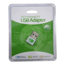 Free Driver Mini Wifi Adapter 150Mbps USB Wifi Receiver 2.4G Wireless Network Card IEEE 802.11b/G/N - أبيض - مشاهدة 2