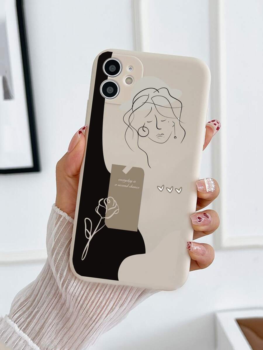 1入防跌顏料TPU手機殼-米色，適用於iPhone - 彩色 - 查看 1