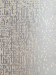 Miater 1pc Imitated Silk Gold Striped Jacquard Pillowcase