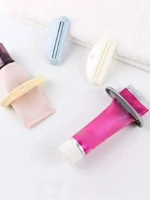 2 pièces Presse-tube de dentifrice et de lotion de couleur aléatoire, décoration de salle de bain, décoration d'automne, retour à l'école