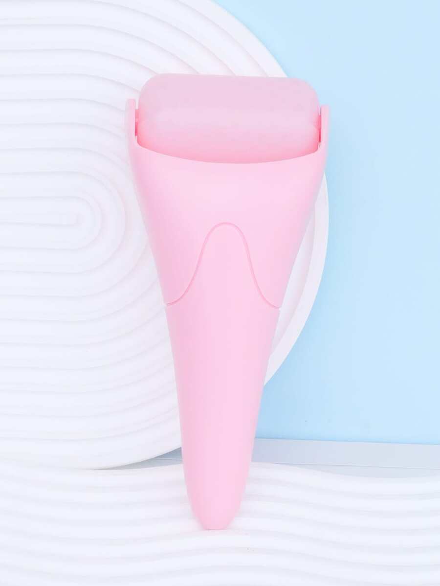 Facial Massage And Ice Compress Beauty Roller, Single Pack, Pink Color. - Pink - View 1