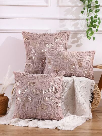 閃片毛絨坐墊套(不含內芯)