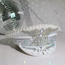 Gorgeous 40th birthday hat Handmade hat party accessories - White - View 1