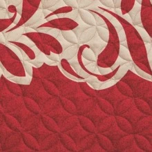 Pinsonic Lightweight Double View Printed Duvet - Red - View 2