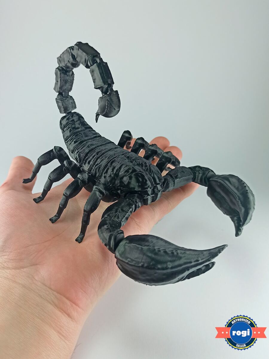 Juguete flexible de escorpión articulado, figura de escorpión para decoración de habitación