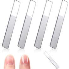 4 件玻璃指甲锉、水晶玻璃指甲抛光器、纳米水晶玻璃指甲锉、美甲用品、美甲工具、美甲工具、返校、指甲、按压式指甲工具