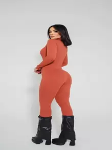 Macacão Manga Longa Feminina