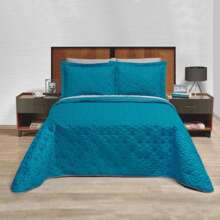 Pinsonic Lightweight Double View Printed Duvet - Cadet Blue - View 2