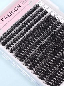240 Piezas Pestañas Postizas Naturalmente Densas Diarias Para Agrandar Los Ojos - Negro - Ver 4