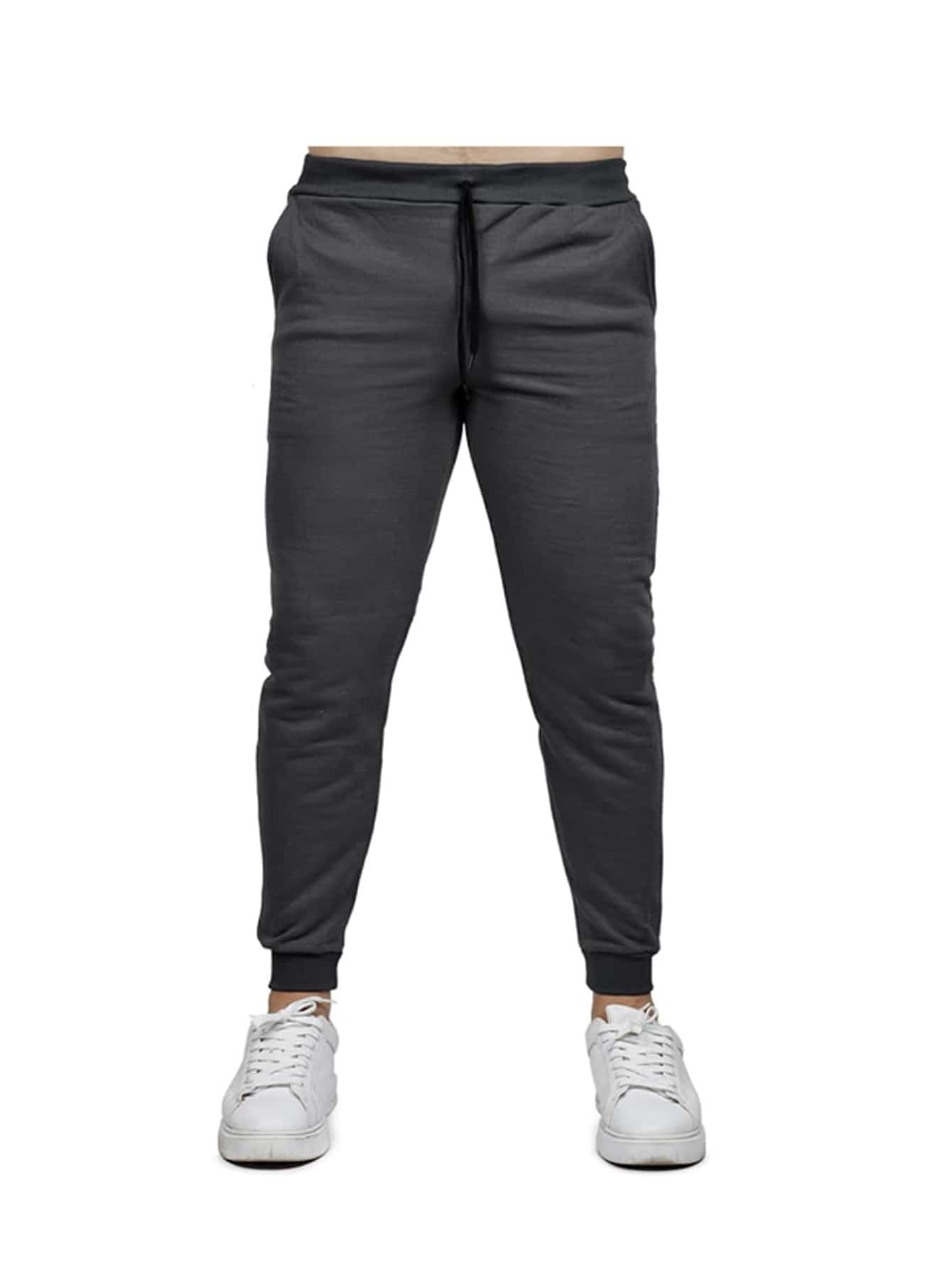Men Sweatpants - 深灰色 - 查看 1