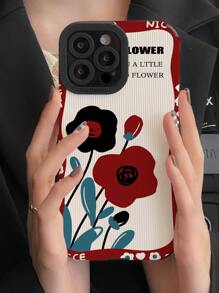 Handyhülle mit Blume Muster, - Verschiedenfarbig - Übersicht 1