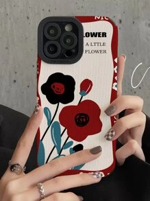 Handyhülle mit Blume Muster, - Verschiedenfarbig - Übersicht 2