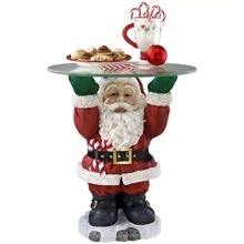 1 Pieza Soporte De Doble Capa Para Plato De Frutas Y Aperitivos Navideños, Con Forma De Árbol De Navidad, Decoración De Bandeja De Servir Para Bocadillos - Rojo - Ver 9