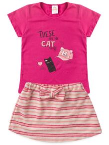 Young Girls Sets - 玫紅色 - 查看 1