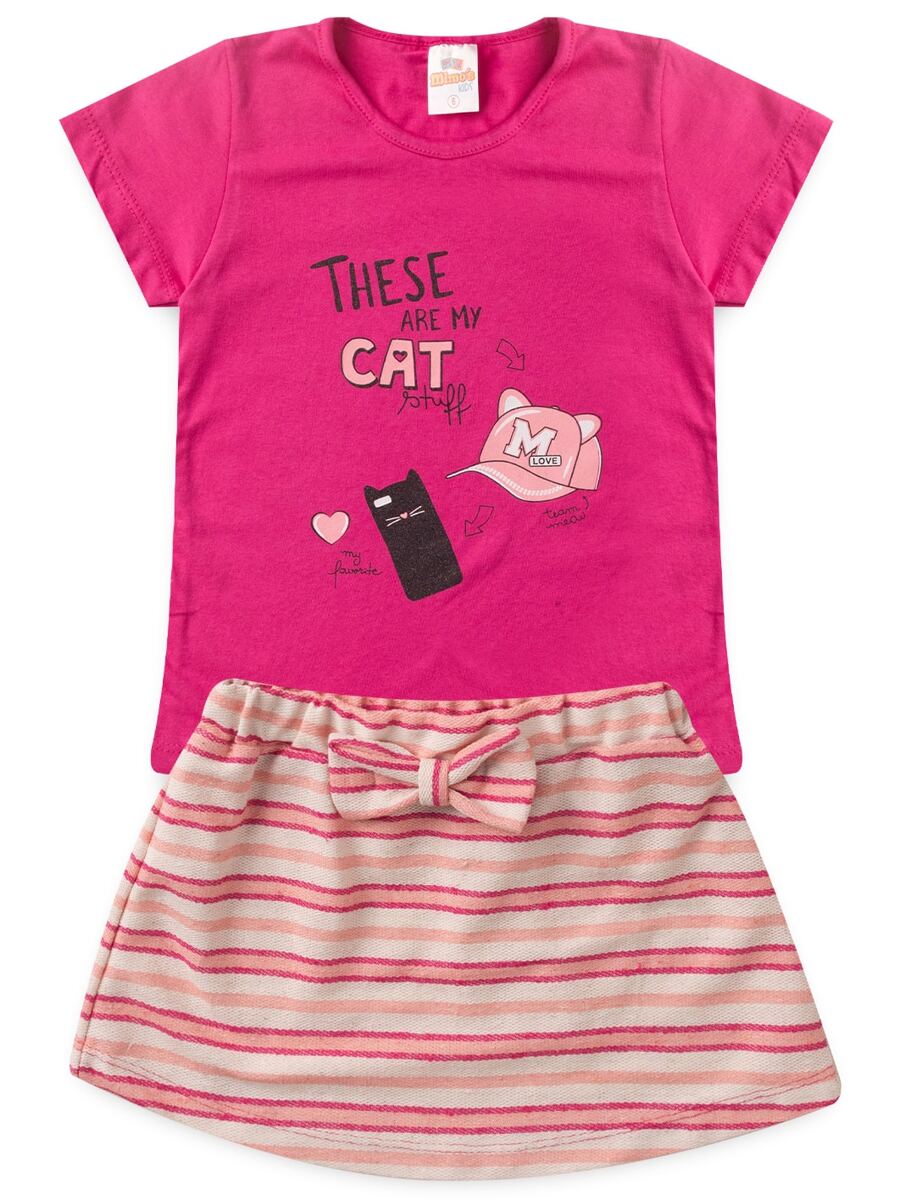 Young Girls Sets - 玫紅色 - 查看 1