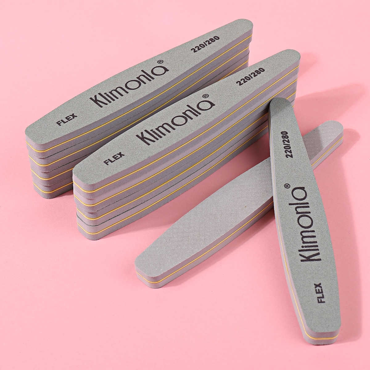 10Pcs/Set Sponge Nail Buffer 220/280 Grit Nail Buffer Block Double Sided Nail File Buffer For Shaping And Smoothing Nail Surface, Sanding Block And Diamond Shaped Nail File Included