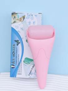 Facial Massage And Ice Compress Beauty Roller, Single Pack, Pink Color. - Pink - View 8