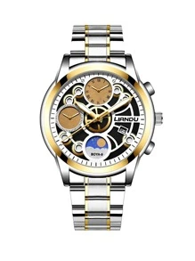 LIANDU LIANDU Đồng hồ điện tử nam - Bạc - Xem 3