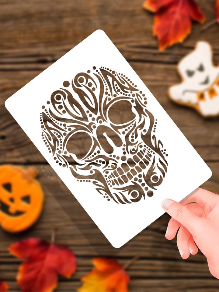 Printable Sugar Skull Stencil
