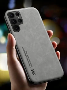 Letter Graphic Phone Case - Grey - View 10