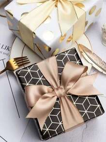 (1卷的緞帶)DIY玫瑰花材料緞面緞帶適用於裝飾蛋糕,禮物,婚禮派對,,金色緞帶