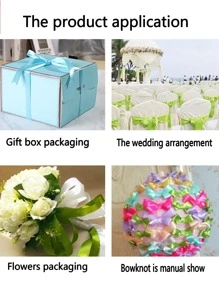 (1卷的緞帶)DIY玫瑰花材料緞面緞帶適用於裝飾蛋糕,禮物,婚禮派對,,金色緞帶