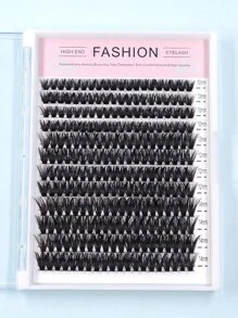 240 Piezas Pestañas Postizas Naturalmente Densas Diarias Para Agrandar Los Ojos - Negro - Ver 2
