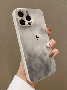 1 个飞机和云朵设计 TPU 手机壳，适用于 iPhone 11 12 13 14 15 16 Pro Max - 彩色 - 查看 2