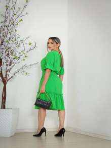 Women Dresses - 薄荷綠 - 查看 4