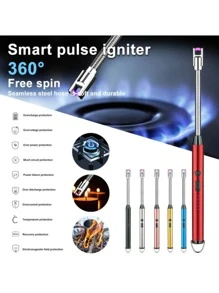 FANOVA Encendedor eléctrico recargable USB manguera de rotación 360° - Multicolor - Ver 4