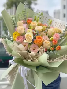 1 gói/20 tờ Giấy gói hoa chống thấm nước màu trơn, giấy hoàn thiện mờ sang trọng để gói hoa - Màu xanh Ô liu - Xem 2