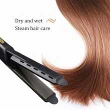 Plancha De Cabello De Cerámica Con Profesional Temperatura - Negro - Ver 9