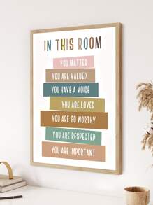 1入色彩豐富的激勵性壁畫帆布印刷品,適用於家居裝飾 - 彩色 - 查看 2