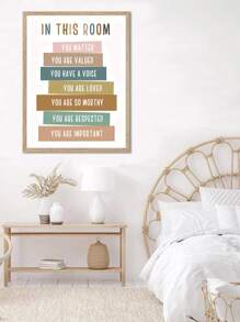 1入色彩豐富的激勵性壁畫帆布印刷品,適用於家居裝飾 - 彩色 - 查看 4