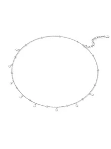 ELSEDES 1入組時尚S925銀發亮的藍色的星球形狀吊墜項鍊適用於女性日常,派對穿戴