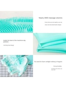 1 Pieza Súper Guante De Silicona Para Peinar A Mascotas, Suave, Adecuado Para Perros Y Gatos - Verde - Ver 11