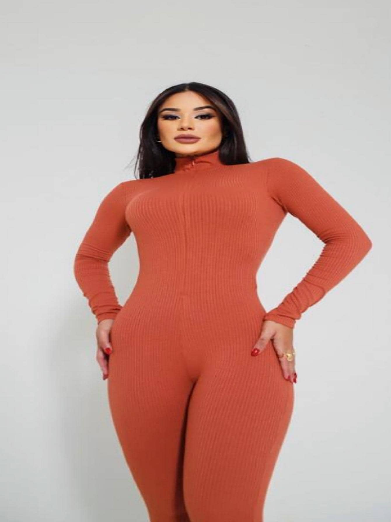 Macacão Manga Longa Feminina