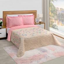 Pinsonic Lightweight Double View Printed Duvet - Beige - View 1