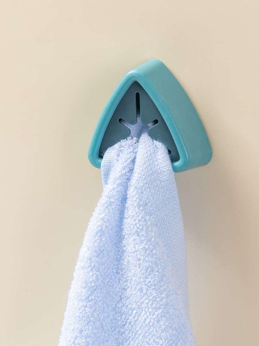 1 Pieza Porta-toallas De Ahorro De Espacio Para Baño Y Cocina Sin Perforación - Azul - View 1