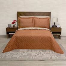 Pinsonic Lightweight Double View Printed Duvet - Orange - View 2