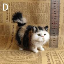 Ornamento realista de gato para decoración de sala de estar, mejor regalo - Multicolor - Ver 7