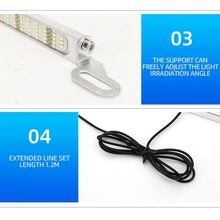 1pc License Plate Light Extremely Bright Car LED U.S. License Plate Lights Assembly with Bracket for Trailer UTV ATV Truck RV - White - View 9