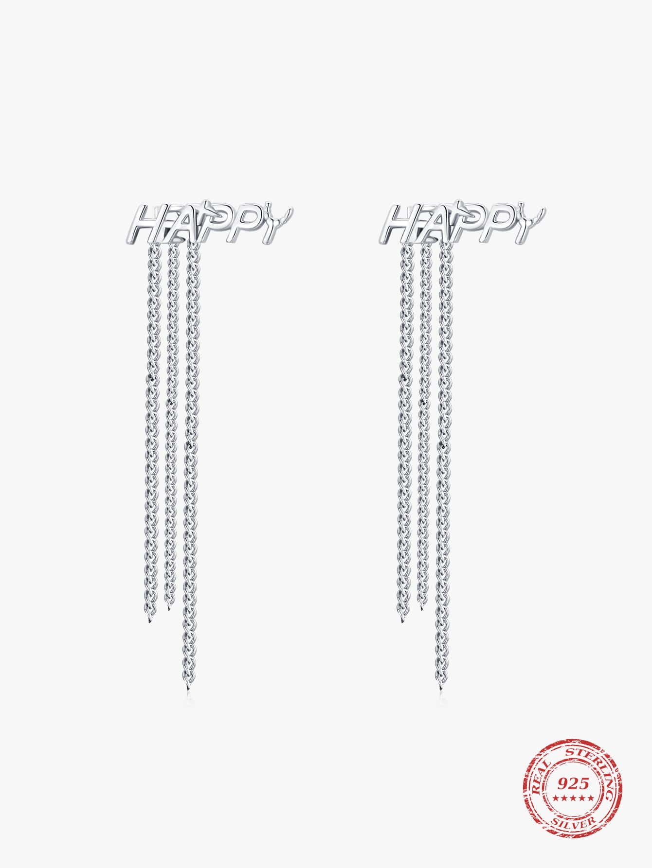 S925純銀愛心長流蘇耳環,優雅掛墜設計,適用於女性婚禮珠寶