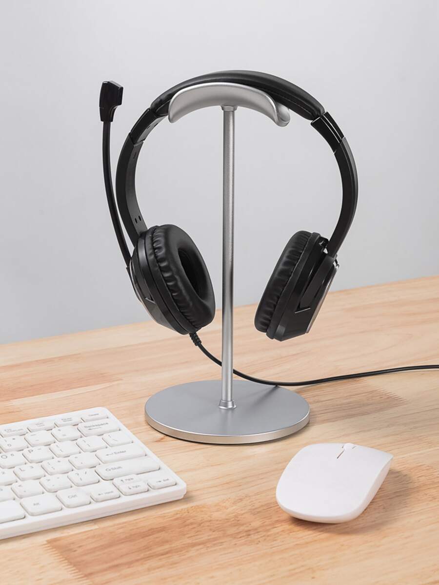 1pc Silver Headphone Display Stand, Detachable Desktop Headphone Holder ...