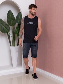 Men Tank Tops - màu đen - Xem 3