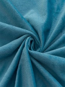 1pc Soft And Comfortable Blue Flannel Fitted Sheet Bed Linen For Bedroom, Guestroom, Dormitory In Winter - Blue - View 10