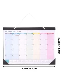 2024 到 2025 年壁掛日曆,極簡風格從上撕下每日曆 - 彩色 - 查看 1